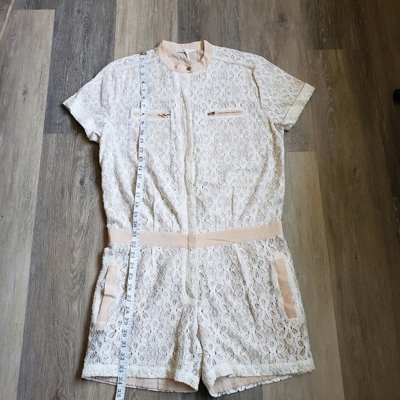 Maje Clarisse Creme Lace Romper - Picture 9 of 15